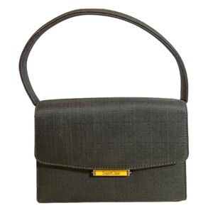 Vintage Saint Claire Handbag Bag Purse Clutch Elegant Classic Minimalist Black